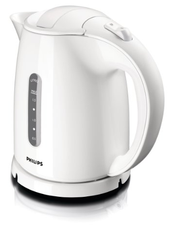 Philips HD4646/00 Wasserkocher (1,5 Liter, 2400 Watt, Anti-Kalk), weiß