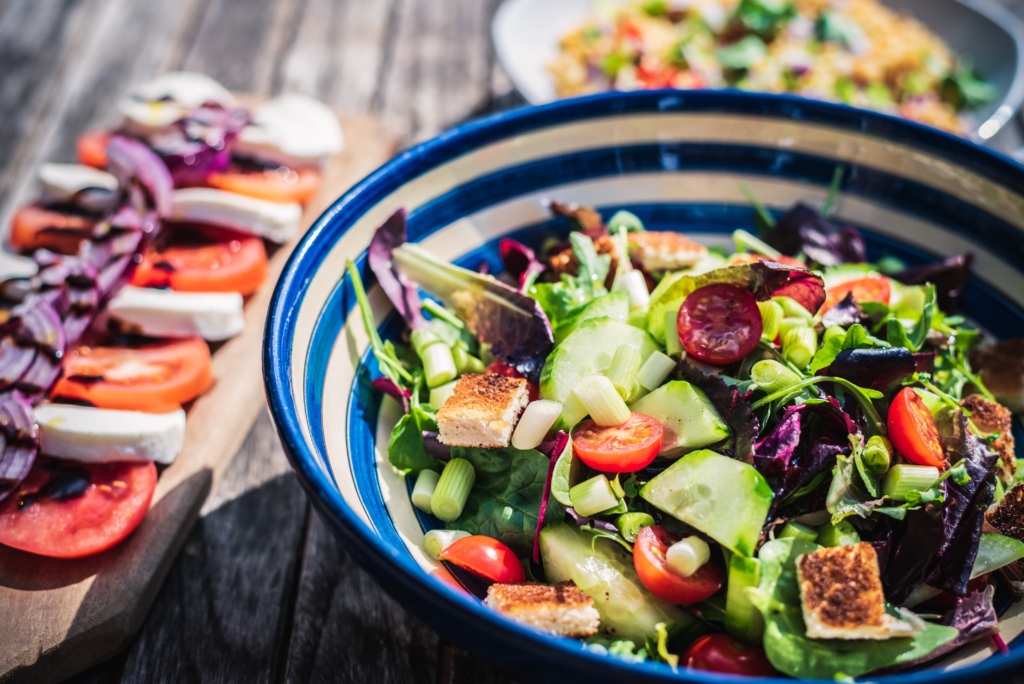 Salat zum Mittagessen